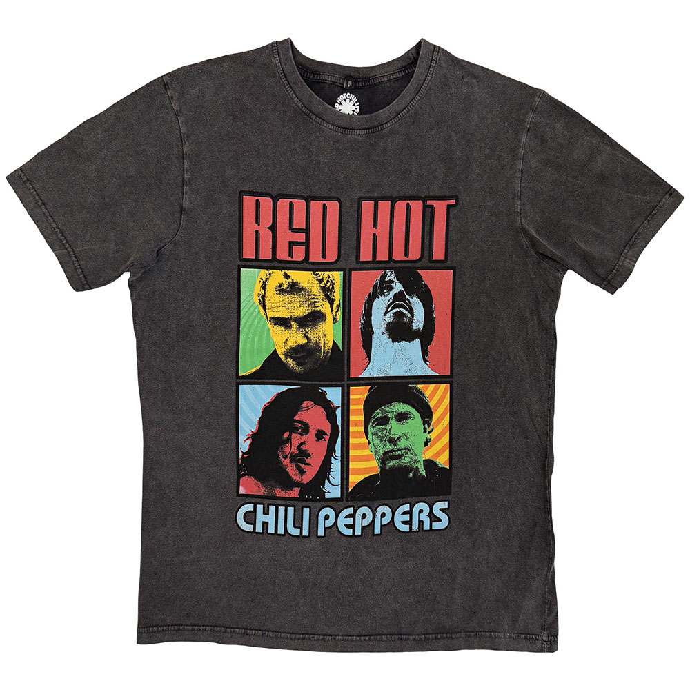 Red Hot Chili Peppers - Portrait Photos Heren Tshirt - Grijs